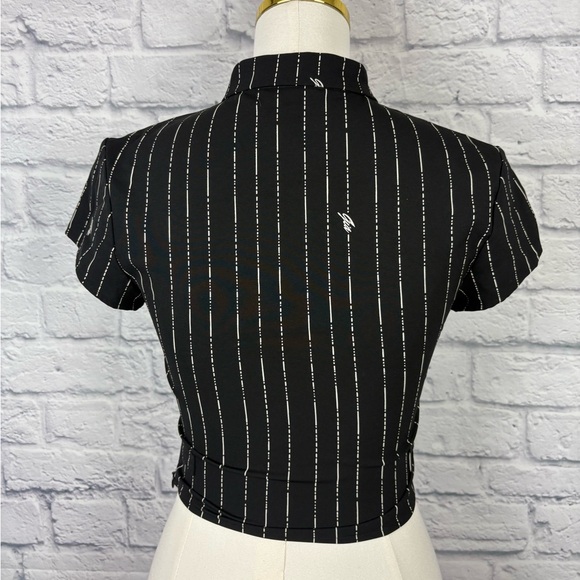 I.AM.GIA Fran Pinstripe Cutout Top XS - Picture 3 of 7